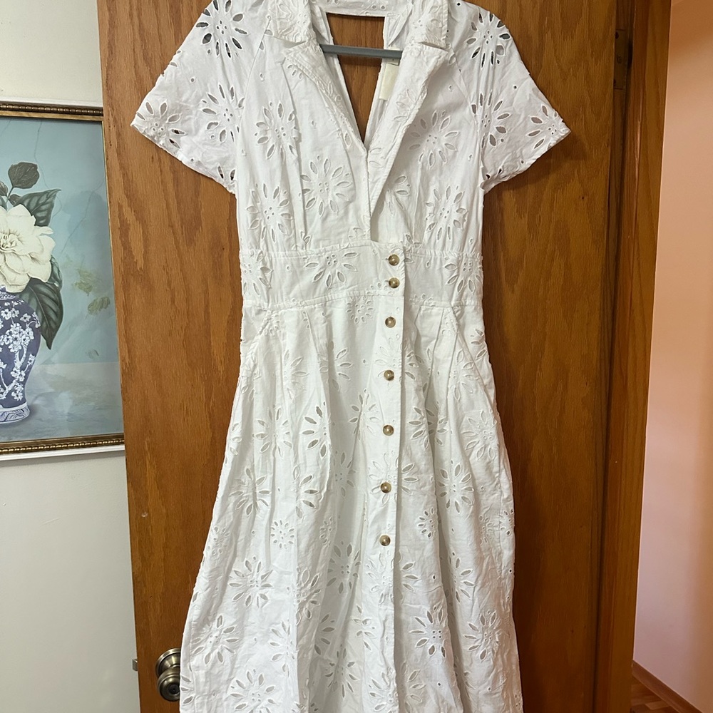 anthropologie midi dress